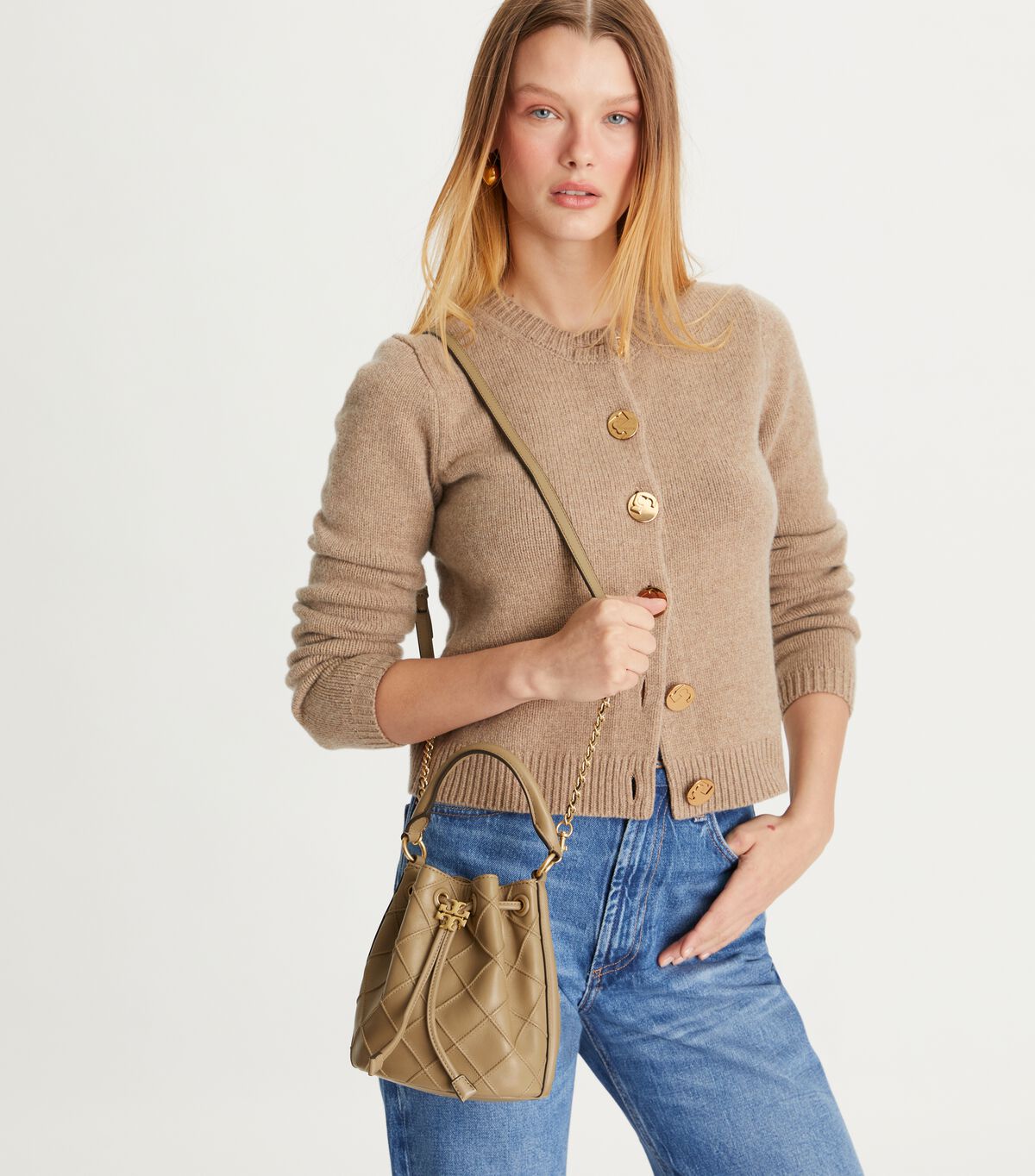 Tory Burch - SMALL FLEMING SOFT BUCKET BAG